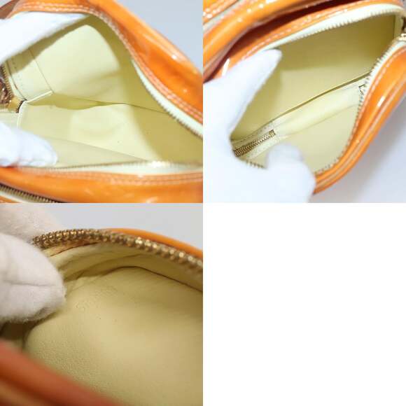 LOUIS VUITTON Monogram Vernis Wooster Bag Lime Yellow M91075 - Picture 12 of 12